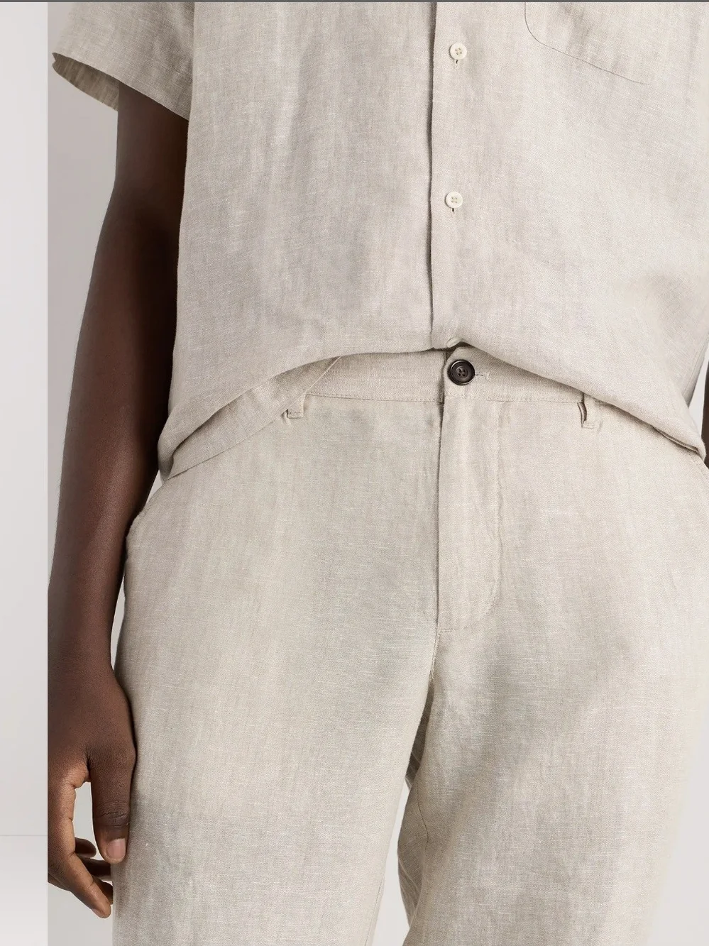 NWT QUINCE MENS 100% European Linen Trousers